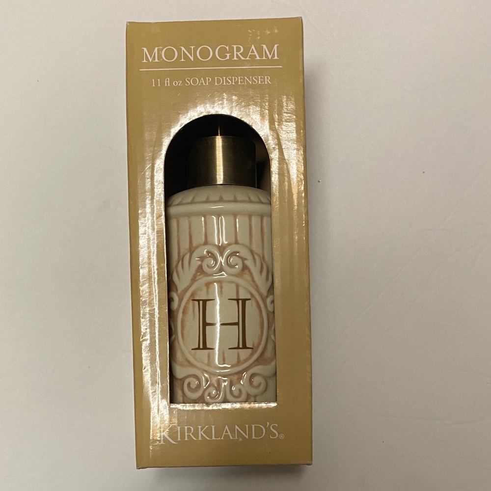 Kirkland's Monogram Soap Dispenser